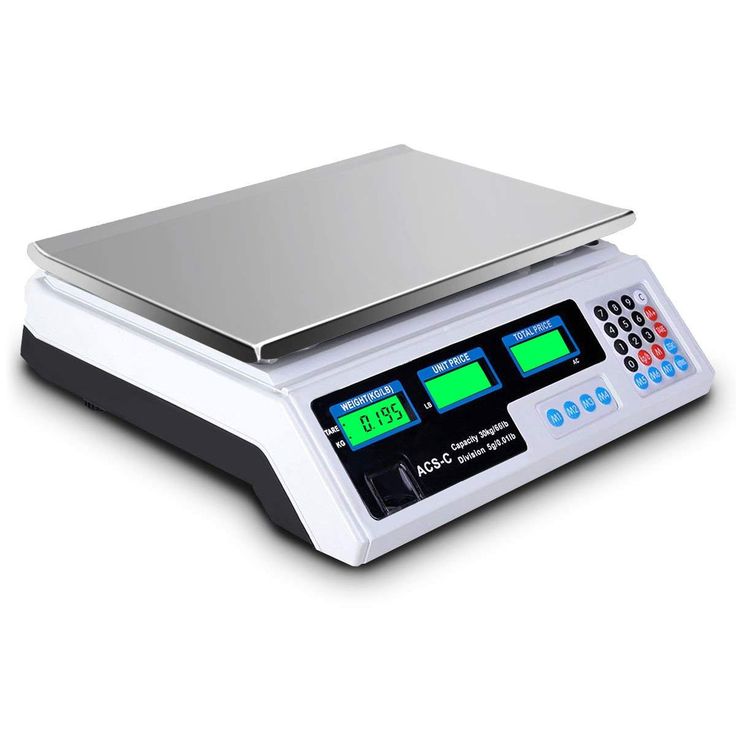Safstar Electronic Price Computing Scale LCD Digital Commercial Food Meat Weighting Scale 66 Ib Capacity